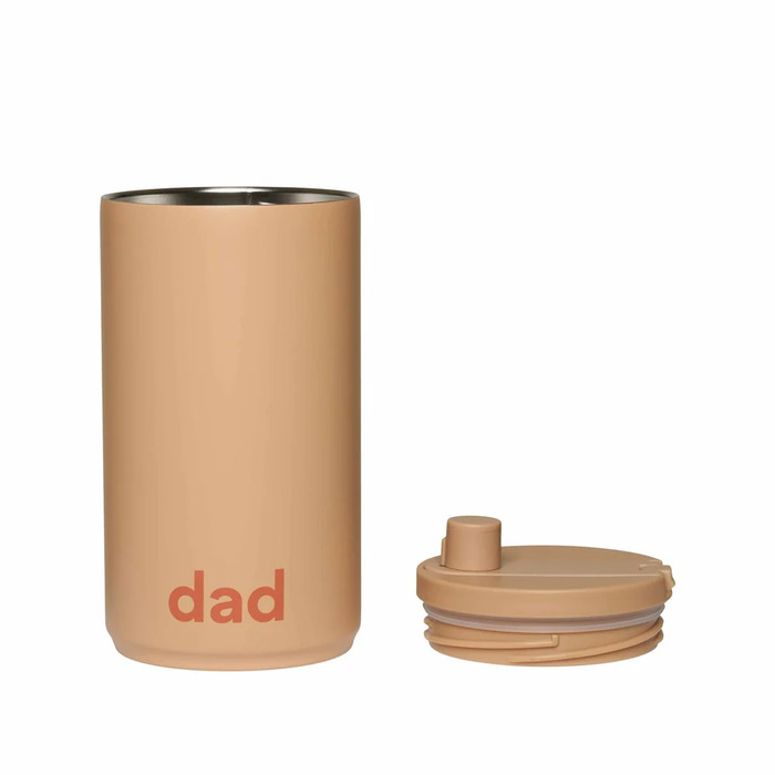 Бутылка для воды "Dad" 0,35 л  Beige Design Letters