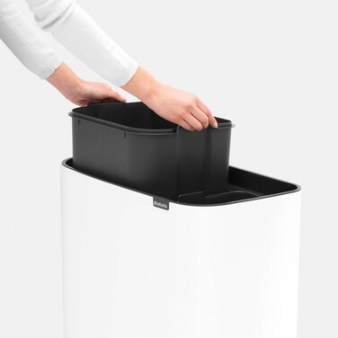 Мусорный бак 11+23 л белый Bo Touch Bin Brabantia