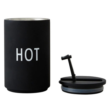 Термокружка "Hot" 0,35 л Black Design Letters