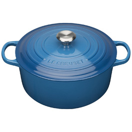 Кастрюля / жаровня 28 см, синий марсель Le Creuset 