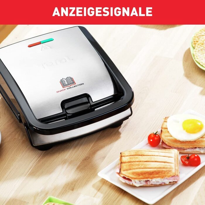 Вафельница TEFAL MENAGE / 700 Вт / 2 сменные плиты / нержавеющая сталь