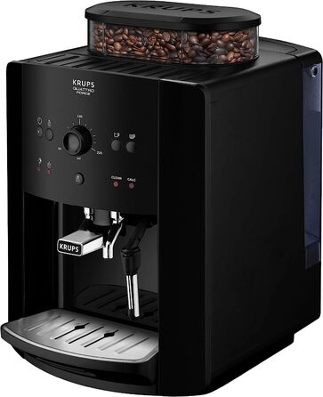 Кофемашина на 2 чашки 1450 Вт, с кофемолкой, черная Arabica Picto Quattro Force EA8110 Krups