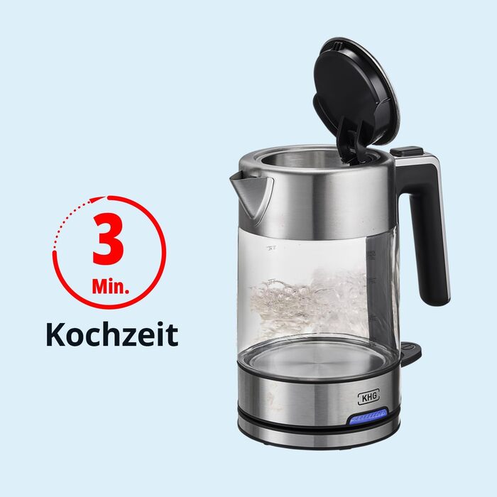 Электрочайник 1 л 2200 Вт WK-106 GE KHG