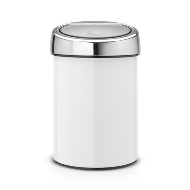 Мусорный бак 3 л белый Touch Bin Brabantia