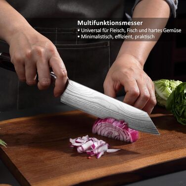 Нож поварской из высокоуглеродистой нержавеющей стали 20 см Kiritsuke PAUDIN