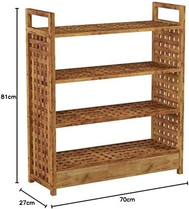 Деревянная полка для обуви с ящиком 81 x 70 x 27 см Relaxdays
