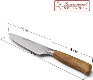 Нож поварской 20 см Oliva Line Burgvogel Solingen