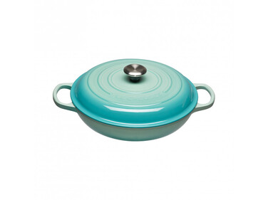 Сковорода-жаровня чугунная 30 см, Cool Mint Le Creuset