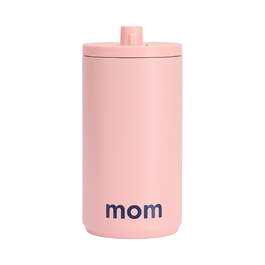 Бутылка для воды "Mom" 0,35 л Powder Pink Design Letters