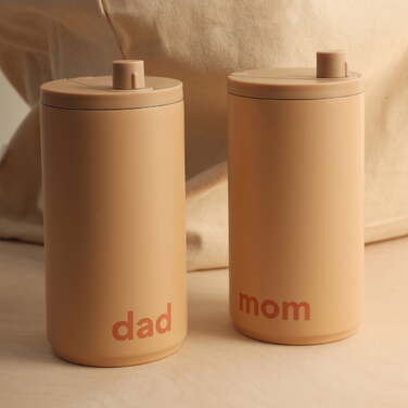 Бутылка для воды "Mom" 0,35 л  Beige Design Letters