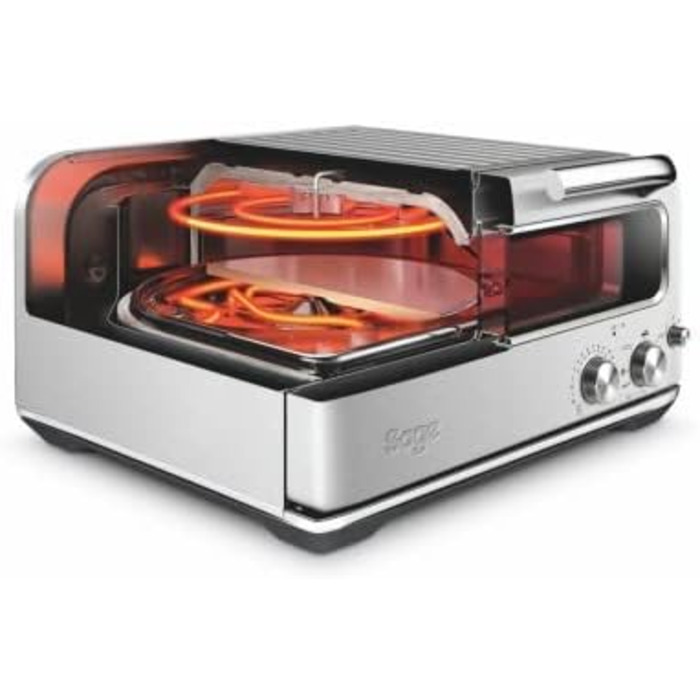 Мини-духовка для пиццы, матовая сталь Smart Oven Pizzaiolo SPZ820 Sage Appliances