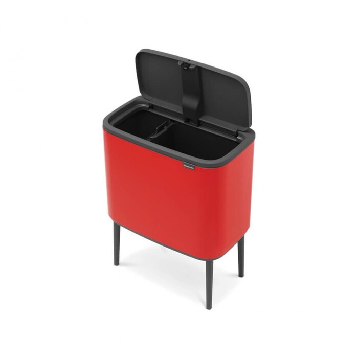 Мусорный бак 11+23 л красный Bo Touch Bin Brabantia