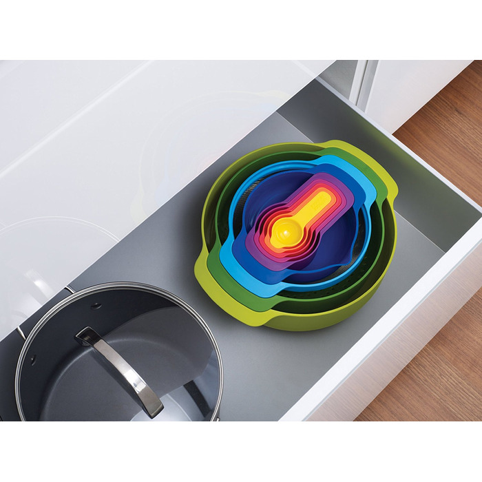 Набор мисок 9 предметов Nest Plus Multicolor Joseph Joseph