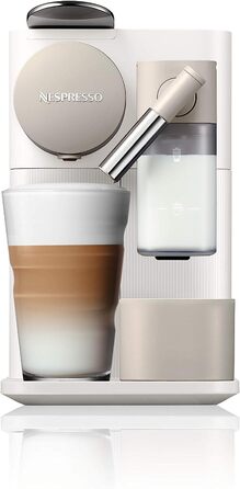 Кофемашина с насадкой для вспенивания молока, белая Nespresso Lattissima One De'Longhi