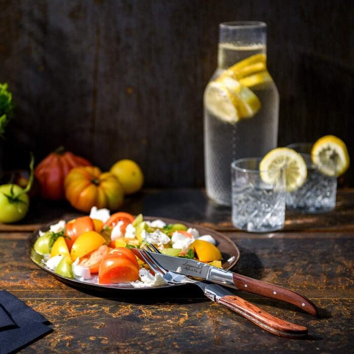 Набор вилок для стейка с футляром 6 предметов Rose Wood Luxury Line Laguiole