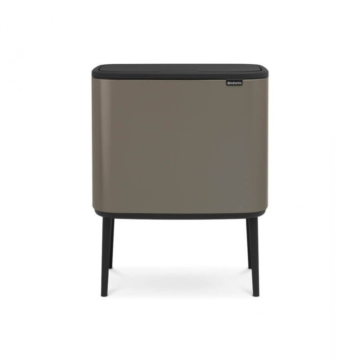 Мусорный бак 11+23 л платиновый Bo Touch Bin Brabantia