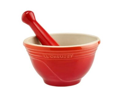 Ступка с пестиком 0,5 л, красный Le Creuset