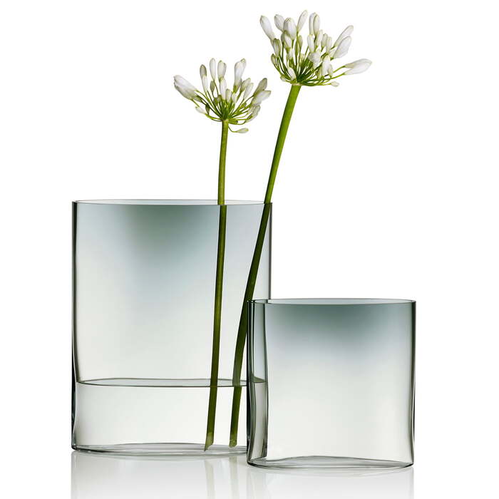 Ваза 25х25х25 см прозрачная/серая Ovalis Iittala