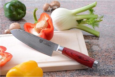 Нож из 67 слоев дамасской стали 17.5 см Santoku 074.56 GRÄWE