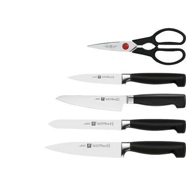 Набор ножей с подставкой 6 предметов, белый Four Star Zwilling