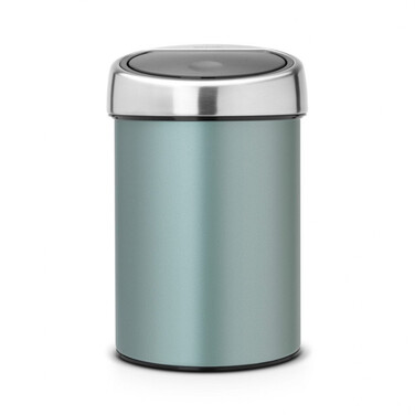 Мусорный бак 3 л мятный металлик Touch Bin Brabantia