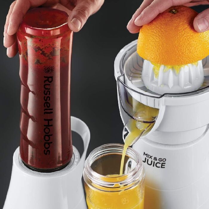 Блендер для смузи з 2-мя бутылками Russell Hobbs Mix&Go Juice Explore