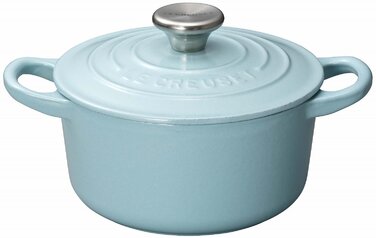 Мини-кастрюля / жаровня 14 см, атласный синий Le Creuset