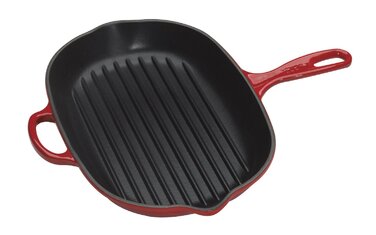 Сковорода гриль овальная 32 см, вишневый Le Creuset