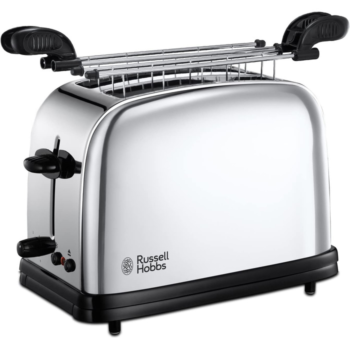 Тостер Russell Hobbs / 1200 Вт / на 2 ломтика / 6 ступеней / с насадкой для булочек