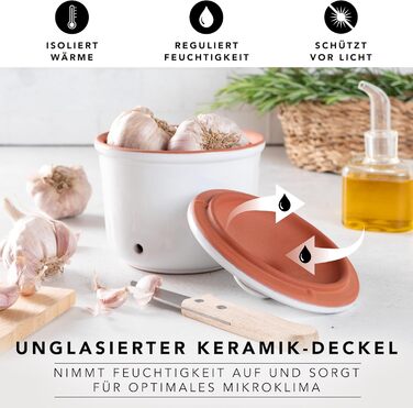 Горшок для чеснока 0,6 л White Römertopf