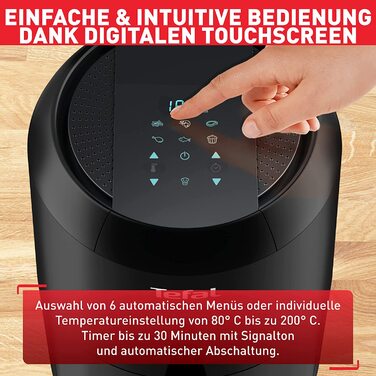 Фритюрница Tefal EY3018 Easy Fry Compact 1,6 л / 6 автоматических программ / цифровой дисплей