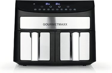 Двухзонная фритюрница GOURMETmaxx / 7 л / 10 программ / 2400 Вт