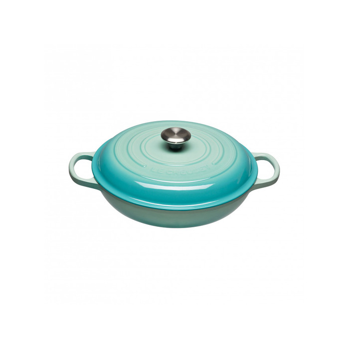 Сковорода-жаровня чугунная 30 см, Cool Mint Le Creuset