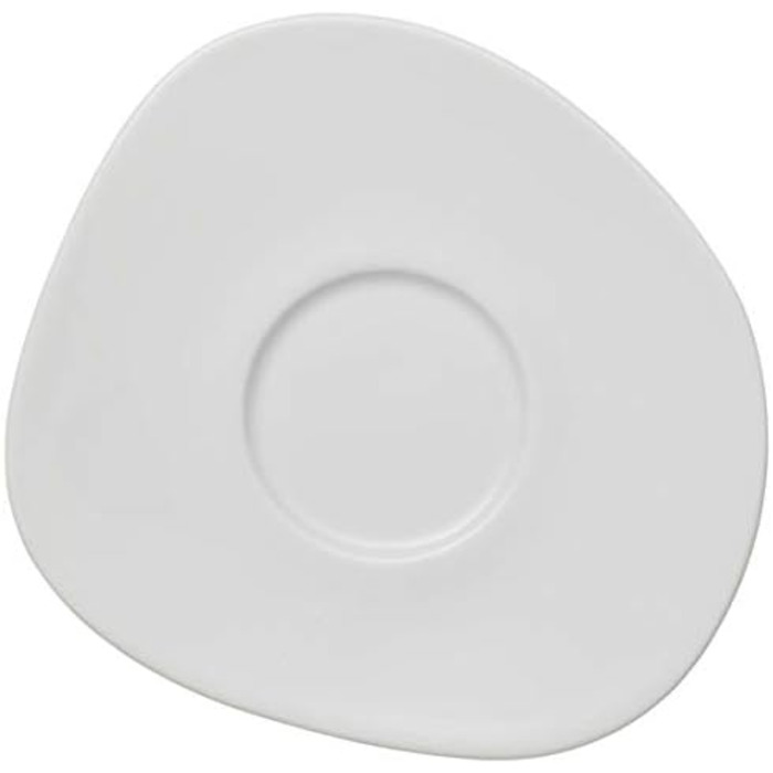 Кофейное блюдце Villeroy & Boch Organic White Like, 17.5 см, 6 шт.