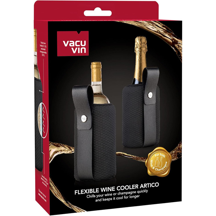 Универсальный кулер для вина 23,5 х 15,8 x 5,5 см Black Artico Vacu Vin